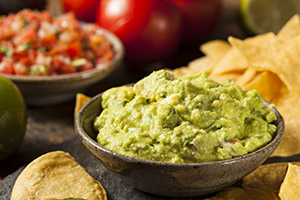 Preparación de guacamole light